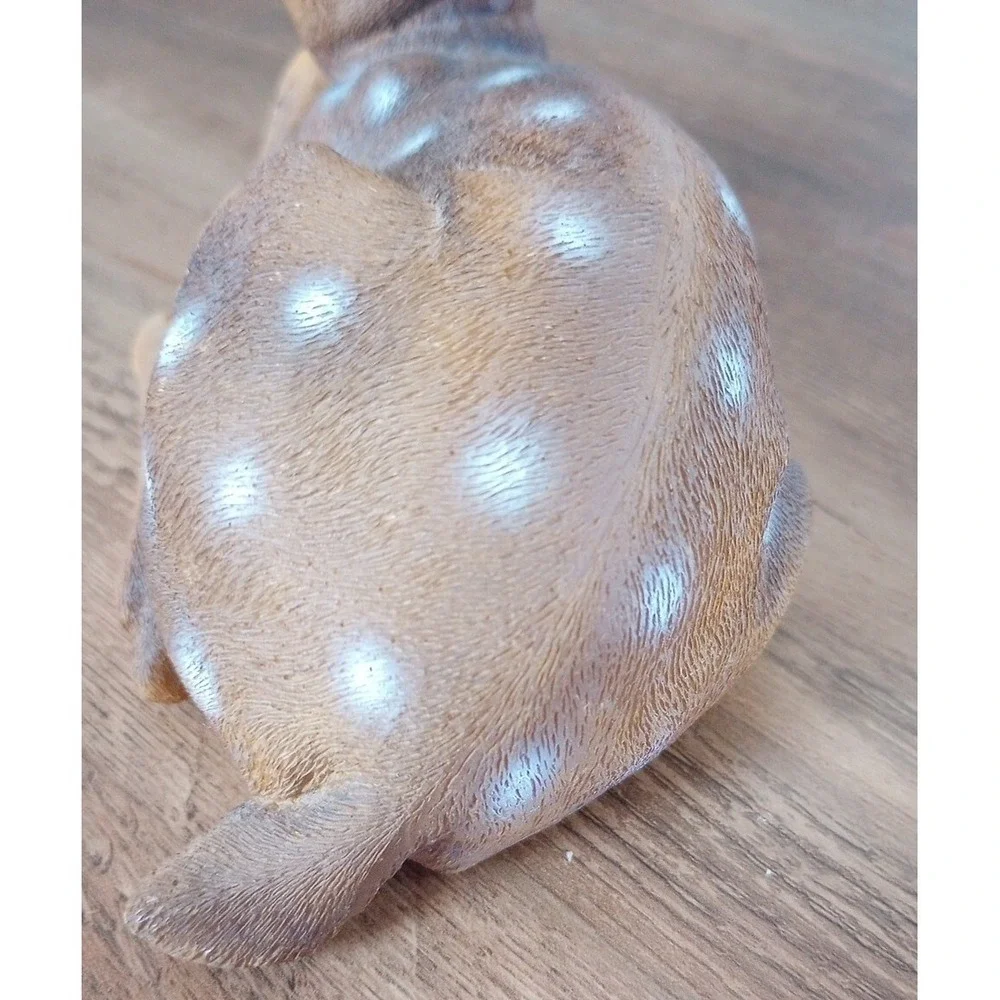 VTG Ganz Resin Realistic Fawn/Deer Figurine Laying Down ER37431 6.5